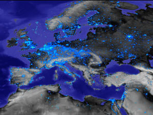 Europa bei der Nacht